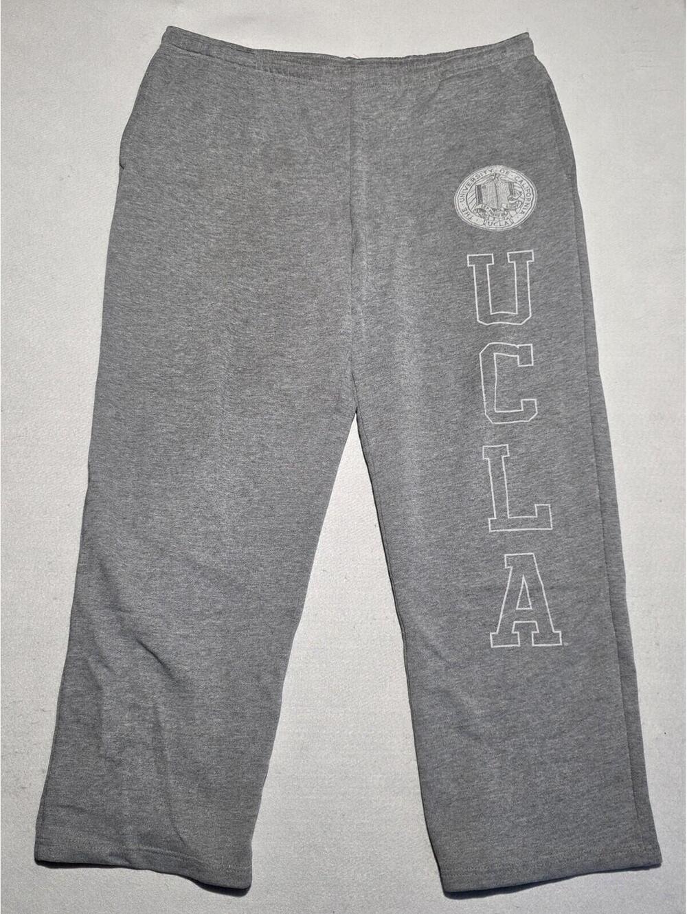JanSport UCLA Bruins Sweatpants Men's Large Grey Fleece Pants University Y2k